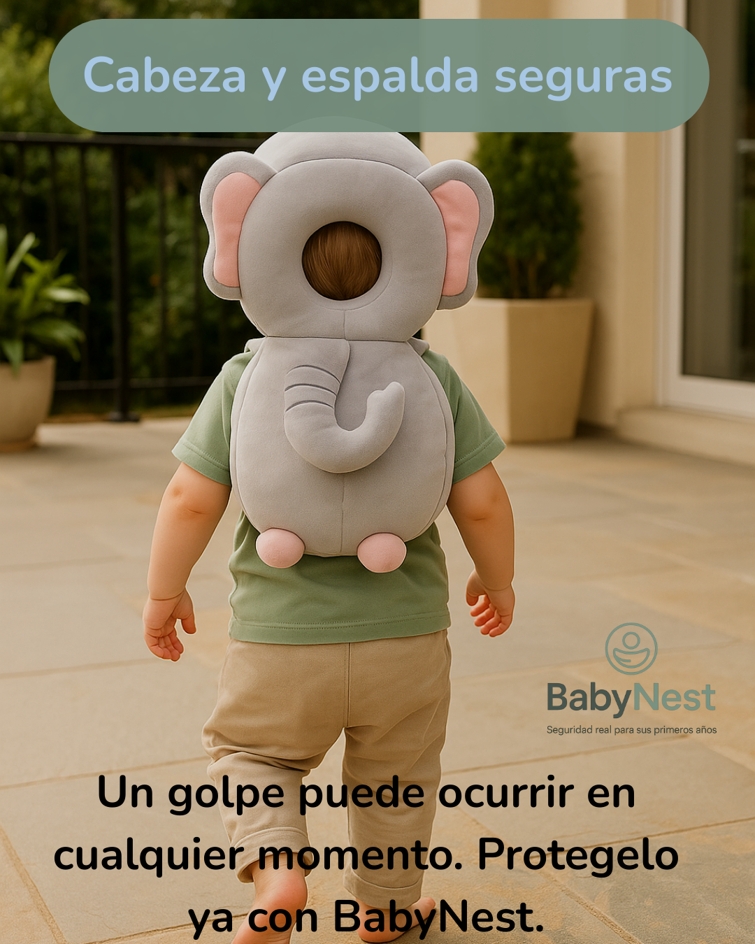 Kit Primeros Pasos Seguros: mochila antigolpes