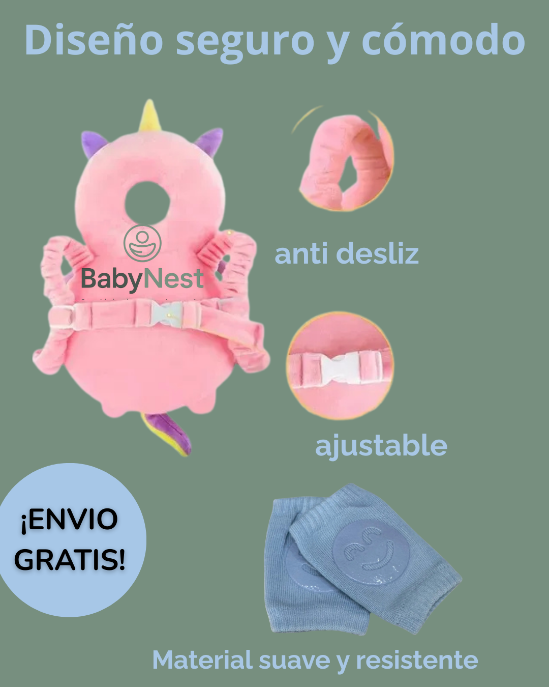 Kit Primeros Pasos Seguros: mochila antigolpes