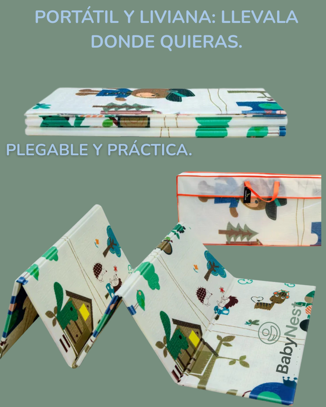 Alfombra antigolpes Reversible + Bolso